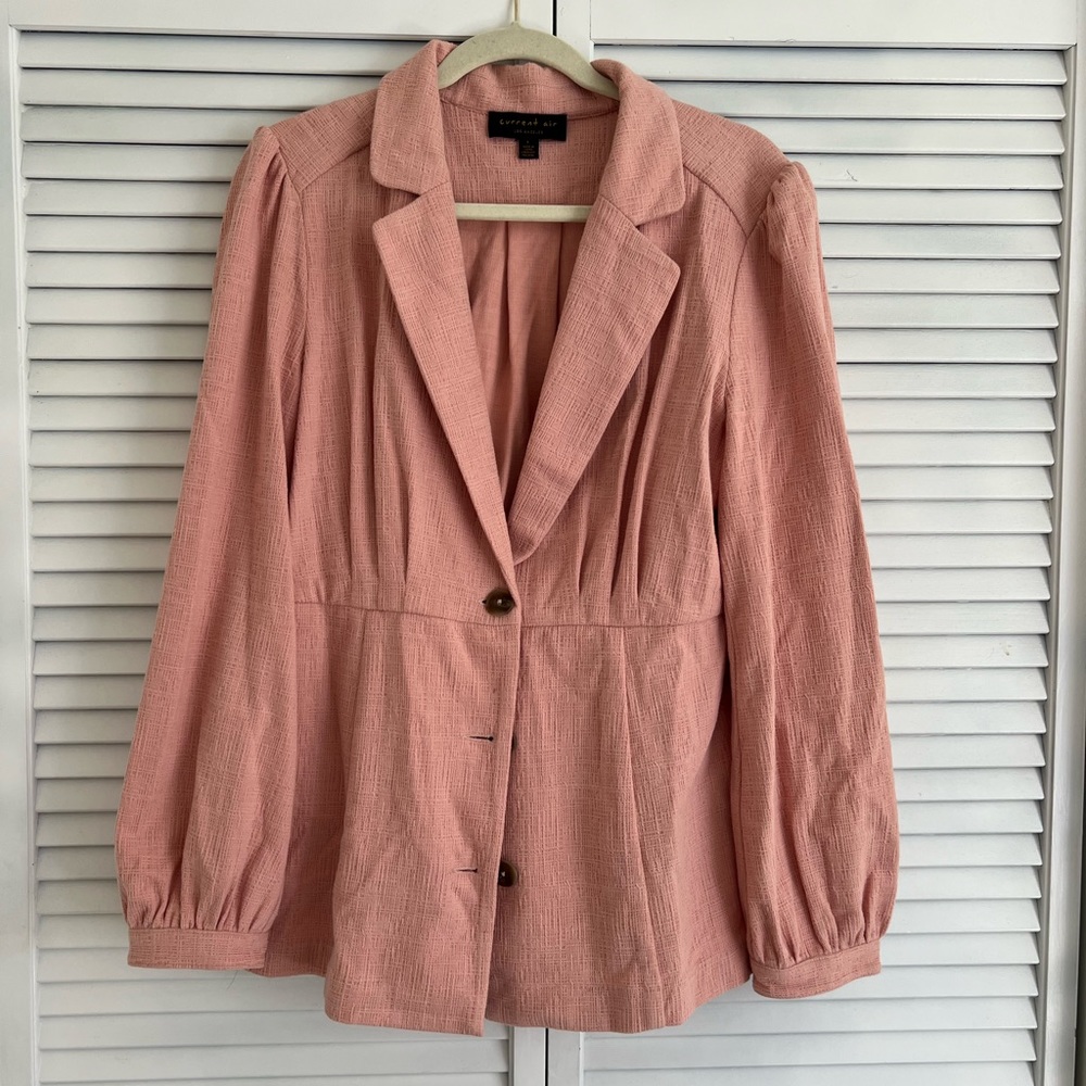 Current Air Lexie Knit Blazer Pink